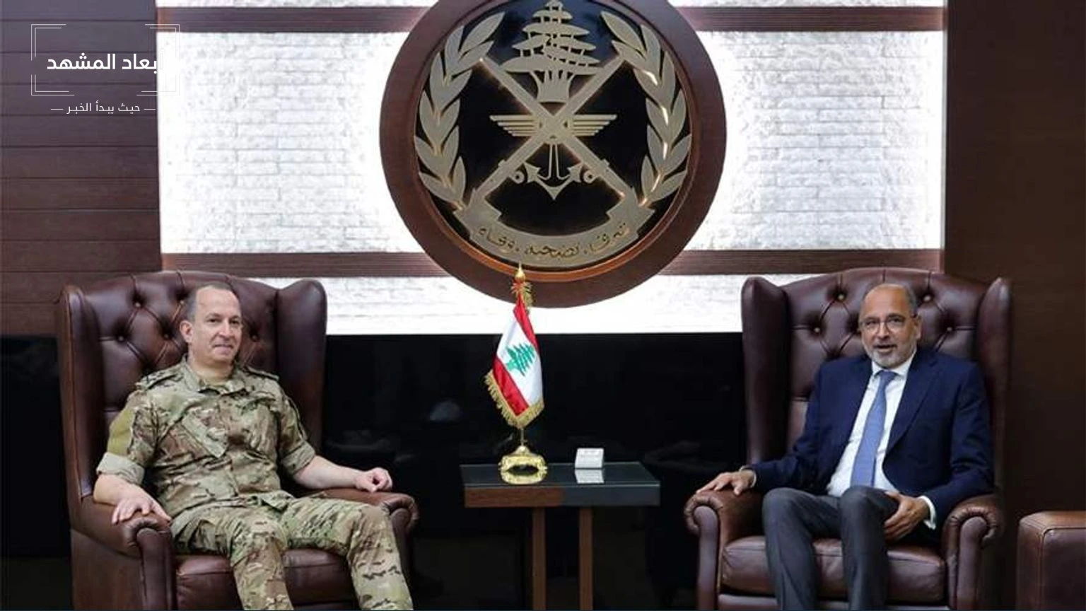 هيكل وريزا يبحثان إيصال المساعدات إلى سكان الجنوب والمناطق المحتلة