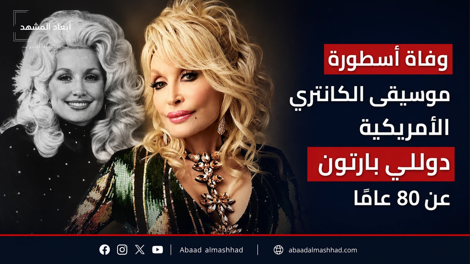 وفاة أسطورة موسيقى الكانتري الأميركية دوللي بارتون عن 80 عاماً